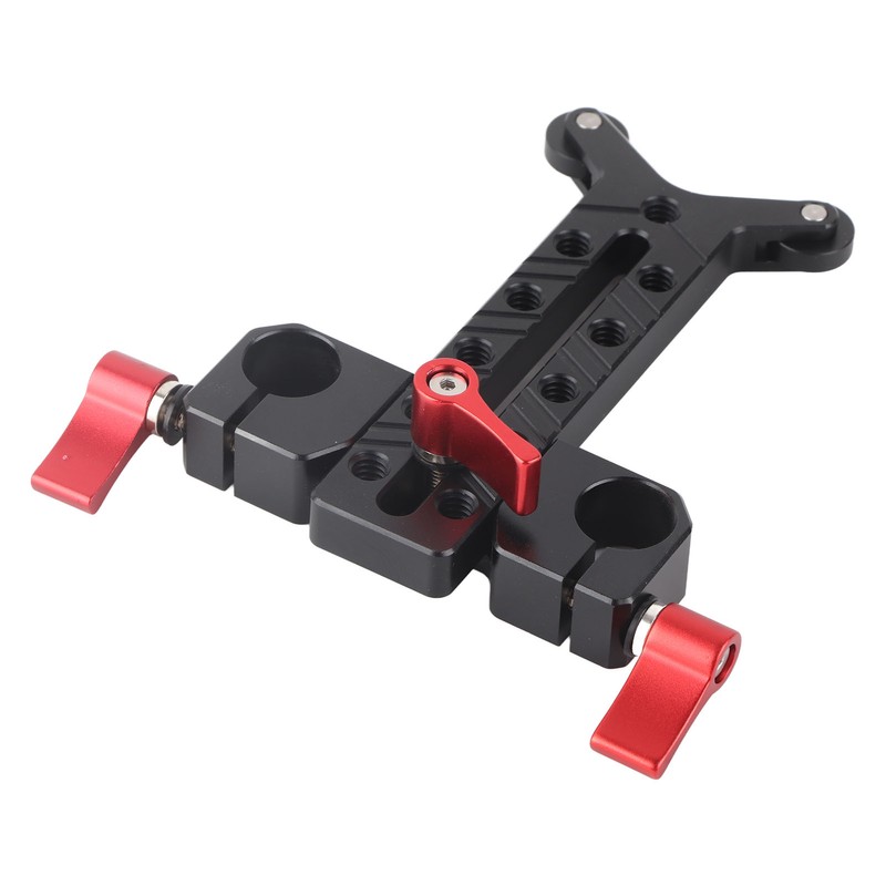 Long Lens Support Height Adjustable 15mm Rod Hole Aluminum Alloy