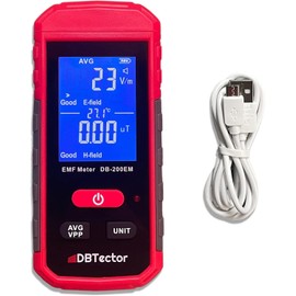 DBTector EMF Meter Electric and Magnetic Field Meter Detect Radiation from Appliances, Computers, Electrical Boxes, Electrical Wires, High Power Transmission Lines