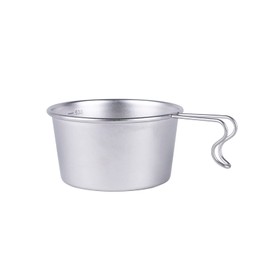 VINTAGE INOX Vintage Deep Shell Cup, 16.9 fl oz (500 ml), Made in Japan, For Outdoor Activities, Camping, Glamping, Veramping, Aging, Unbreakable, Dishwasher Safe, Silver