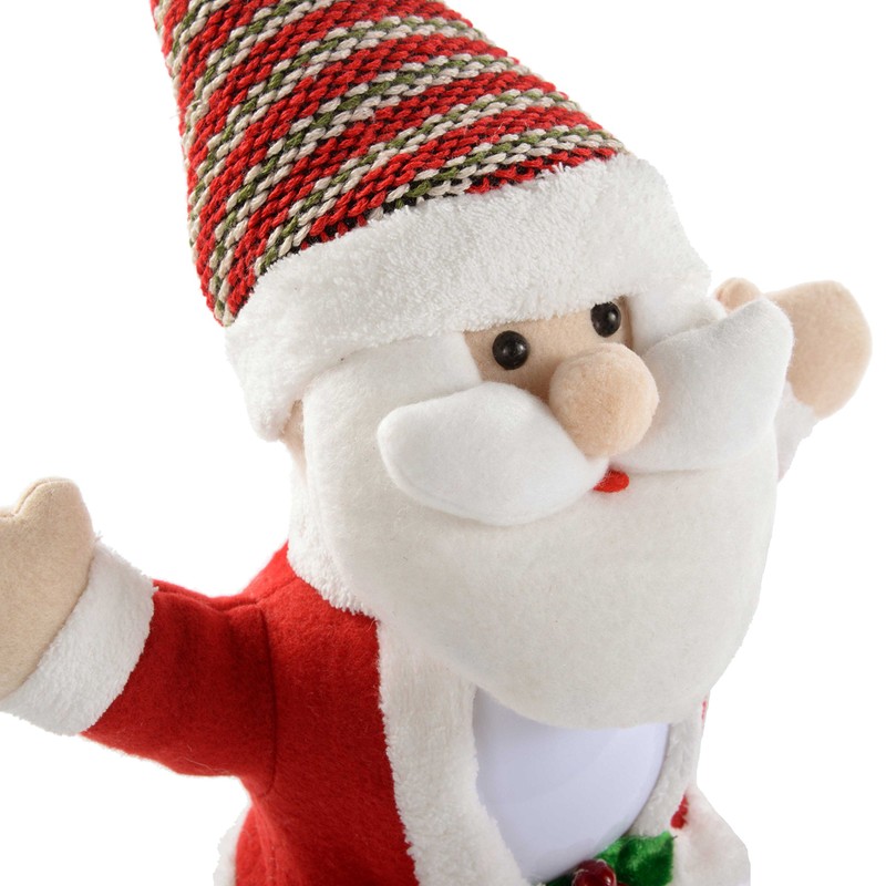 WeRChristmas Santa with 8 Musical Songs and Snowing Snowflake Inside