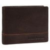 bruno banani Genuine Leather Men's Wallet - 022003, brown, rfid