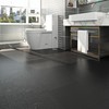 Livelynine Solid Black Vinyl Flooring 16-Pack 12x12 Inch Bathroom Peel