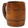 350ml Vintage Wooden Beer Mug with Handle Large Capacity Drink