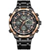 GOLDEN HOUR Heavy Stainless Steel Analog Digital Mens Watches Work