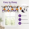 Halloween Window Valance Pumpkin Ghost Bat Kitchen Curtain 54x18