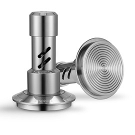 MUVNA 53.3MM Espresso Tamper, Newly Upgrade Stainless Steel Coffee Tamper with Sound Feedback, Impact Calibrated Coffee Tamper with 4 Spring Loaded Structure, Fits 54MM Breville Portafilter Basket