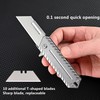 SZHOWORLD Stainless Steel Folding Utility Knife - Heavy Duty Box