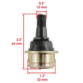 Yamaha 4 Upper or Lower Ball Joints for Yamaha Kodiak 400 YFM400 2003 2004 2005 2006