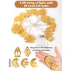 ANPHSIN Ramadan Eid String Light- 9.8ft 20LEDs Eid Moon Star