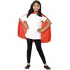Smiffys Cape, Red Mid Length, Boys Fancy Dress, Child Dress