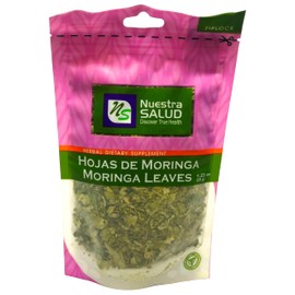 Dried Moringa Leaves Infusion Tea (35gr) - All Natural Moringa Tea in a Zip Lock Bag Premium Silver Line