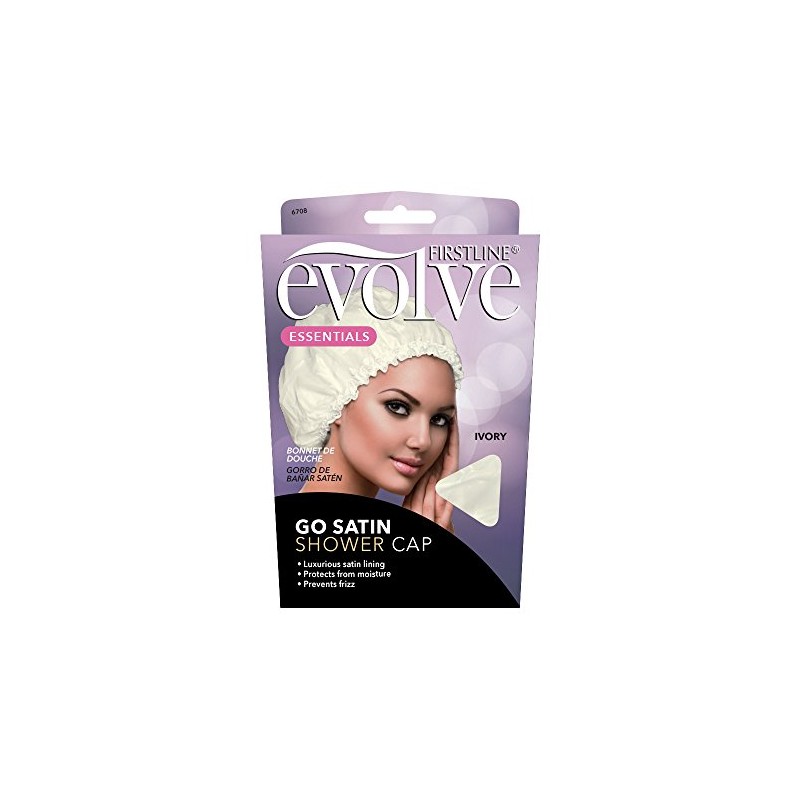Firstline® Evolve® Go Satin Shower Cap - Ivory