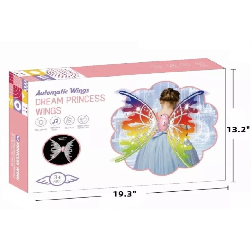 Automatic Wings Dream Princess Flapping Fairy with LED Lights
