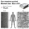 SAFECASTLE Emergency Mylar Blankets 130 * 210 Cm | Thermal
