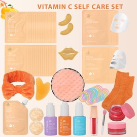 Gifts for Women, 55 Pcs Hydrating Skin Care Set, Home Spa Self Care Basket