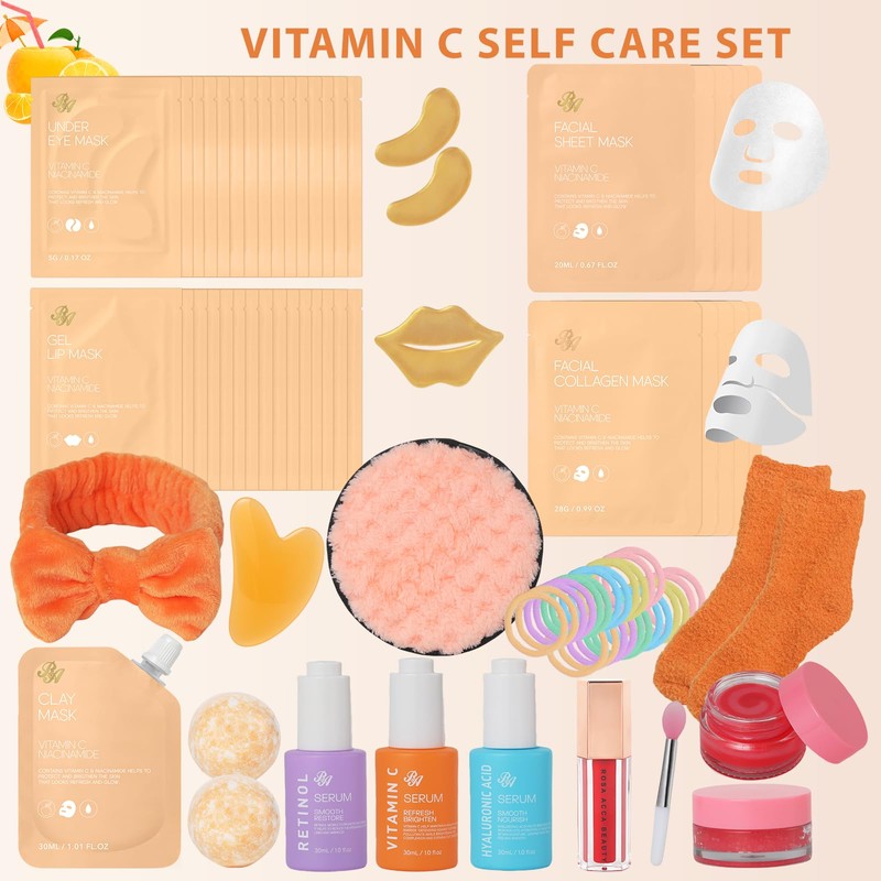 Gifts for Women, 55 Pcs Hydrating Skin Care Set, Home