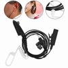 4ft RadiatiOn proof Walkie Talkie Earpiece PTT Acoustic Tube Earpiece