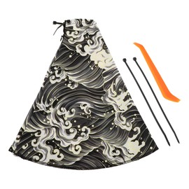 RATCHROLL 1 Set Gear Shift Stick Gaiter Decoration 10.43"x2.36"x10.83" Gear Stick Knob Cover Boot Shift Cover with Tool Zipper Black Polyester