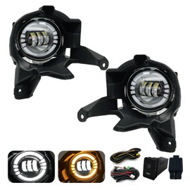 LED & DRL Fog Lights for 2013 2014 2015 RAV4 Front Bumper lights with Daytime running Lights and Turn Signal Lights