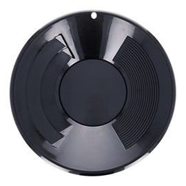 ASR Outdoor 14 inch Gold Pan with Dual Riffles for Gold Prospecting, Black