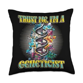 Genetic Science Gene Sequencing DNA Geneticist Throw Pillow