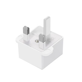 Strhowill (10Pcs) US/EU to UK Plugs Adapter,US to UK Travel Adapter,EU to UK Plugs Power Converter Plugs 2 Pin Socket,UK 3 pin Plug to 2 Hole for China/Japan/USA/Germany (White)