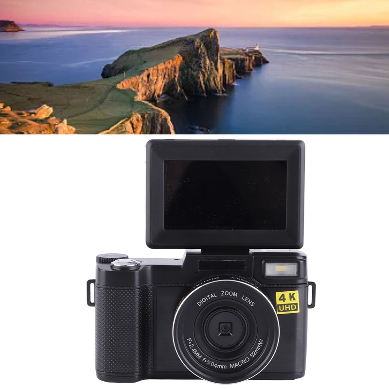 48MP Vlogging Camera Anti ShakE 4K Digital Camera with 3.2