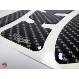 BIKE-label 502998 Tank Pad Motorcycle Protection Sticker Carbon Look Black Print