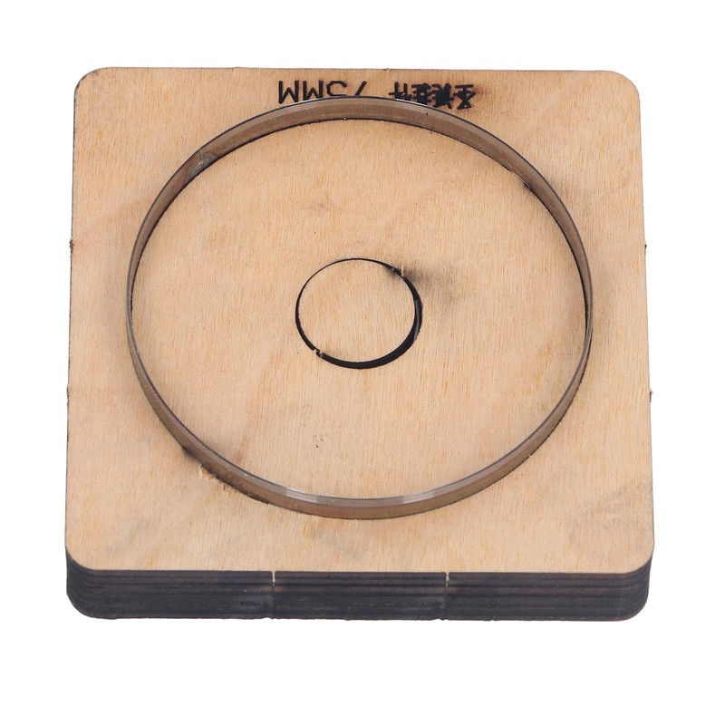 Leather Cutting Die 75mm Dia Round Shaped Manual Punching Molds