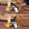 SPACEKEEPER Workbench Casters Kit 880 Lbs - 3 Inch Heavy