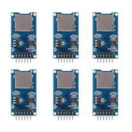 Supertool Micro SD Card Module, Micro SDHC Memory Card Adapter 3.3V Micro SD Memory Card Reder Module Kit (Pack of 6)