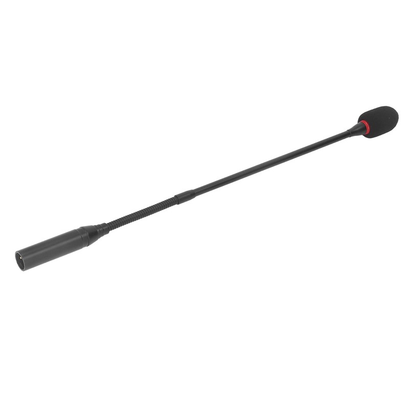 Gooseneck Microphone 17.7in Flexible Noise Reduction Gooseneck Plug in Microphone