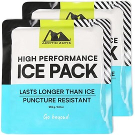 Titan Deep Freeze Pro Ice Pack (2 Pack, 250g) - Reusable, Long-Lasting, Puncture-Resistant Cold Compress For Injuries, Sports Recovery & Coolers - Color: 250 Grams
