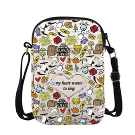 VAMSII The Sound Of Inspired Music Crossbody Bag My Heart Wants To Sing Gift Musical Theatre Fans Gift (to sing CB)