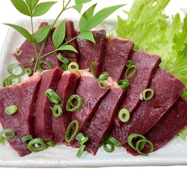 Domestically Produced in Kumamoto Horse, Heart Sashimi, Heart, 3.5 oz (100 g), Horse Hatsu, Rare Area, Horse Sashimi, Delicacy