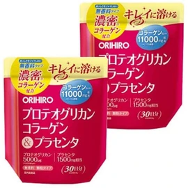 Orihiro Proteoglycan Collagen & Placenta, 6.3 oz (180 g), Set of 2