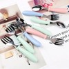 MEETOZ 12 Pieces Toddler Utensils Toddler Forks and Spoons, Stainless