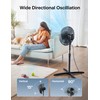 PELONIS 16 inch Pedestal Fan for Bedroom , Oscillating Fan,