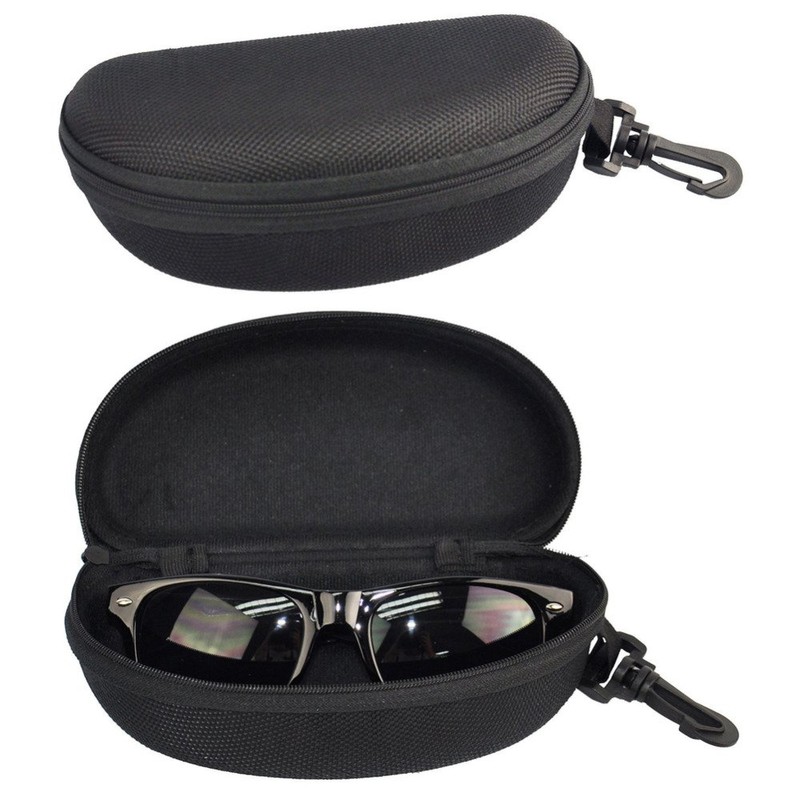 SUNTRADE Hard Case for Glasses Black Pack of 2, black