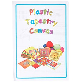 Springboard Cross Stitch Plastic Tapestry Canvas Class Pack - Cross Stitch Kit for Kids & Beginners w/ 30-Pack of Binca Squares, 10 Balls of Coloured Yarn & 30 Tapestry Needles