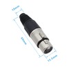 Xilaghy 4-Pin XLR Cable Connector XLR 4 Pin Female Plug