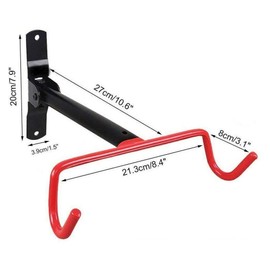 EDMBG Set of 2 - Bike Flip Up Bicycle Storage Hanger Rack Garage Wall Mount Holder Heavy Duty