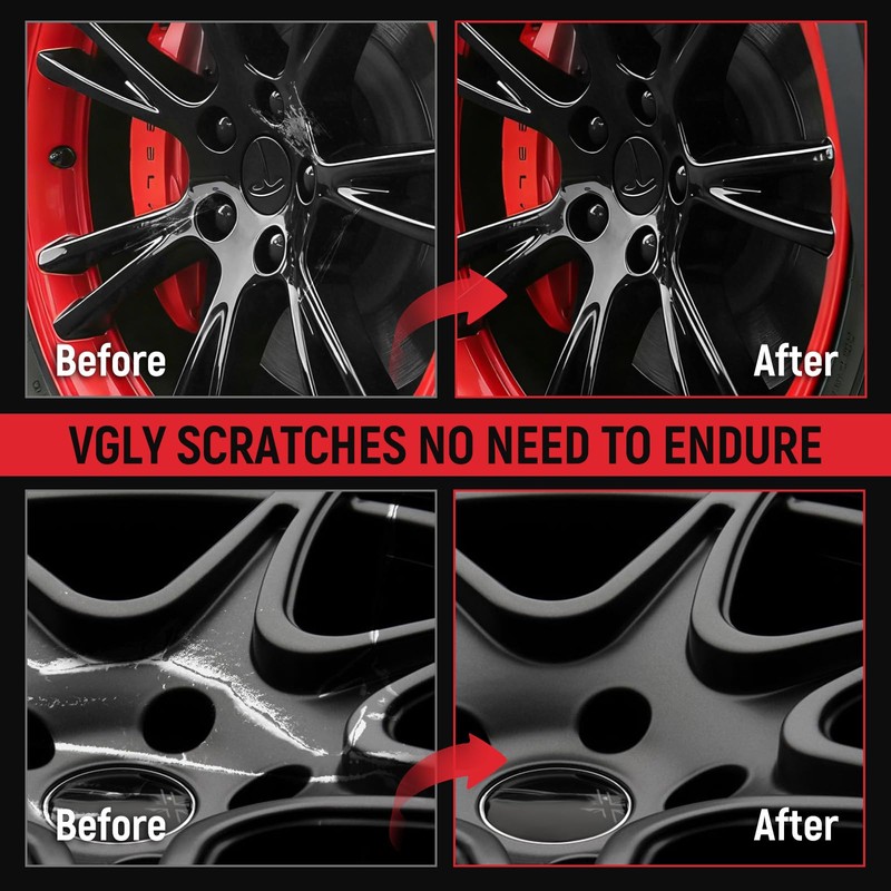 Gloss Black Rim Touch Up Paint - Wheel Repair Kit