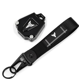 MOWOK For YAMAHA MT07 MT09 MT03 MT 07 09 03 2013-2021 2022 2023 2024 Motorcycle Accessories Keyring Key Case Cover Keychain (1 set-Black)