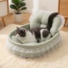 Plush Cat Bed for Indoor Lounging – Soft Oval Pet