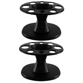 FOMIYES 2pcs 8 8 Hole Hairbrush Holder Stand Desktop Organizer for Salon Brush Display Rack