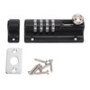 Combination Latch Lock 4 Digit Black Anti Theft Waterproof for