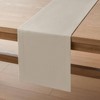ZeeMart Linen Textured Border Table Runner, 14 x 72 Inch