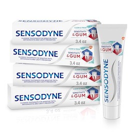 Sensodyne Sensitivity & Gum Sensitive Toothpaste for Gingivitis, Sensitive Teeth Treatment, Clean & Fresh - . Ounce (Pack of )