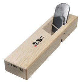 KAKURI Japanese Rabbet Plane 24mm for Woodworking (Left), Made in JAPAN, Small Filletster Plane with Skewed Blade